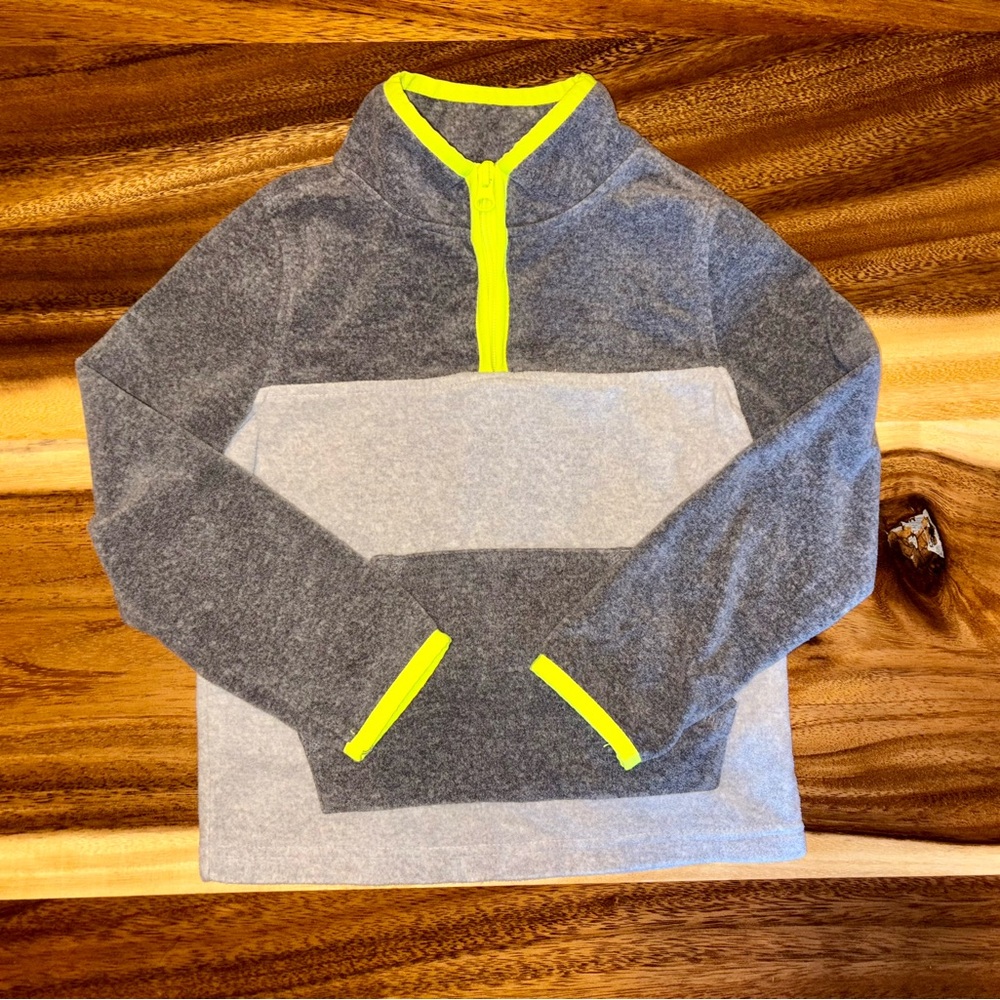 OshKosh B’gosh Gray and Yellow Kids Pullover Sweater
